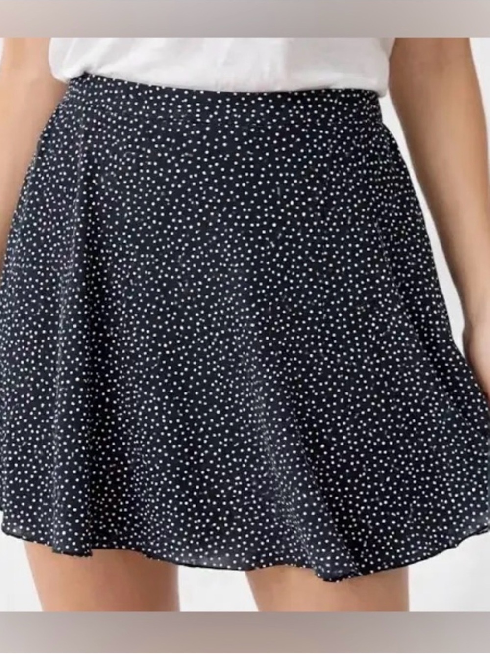 NWT AE Stretch High-Waisted Crepe Mini Slip Skirt
